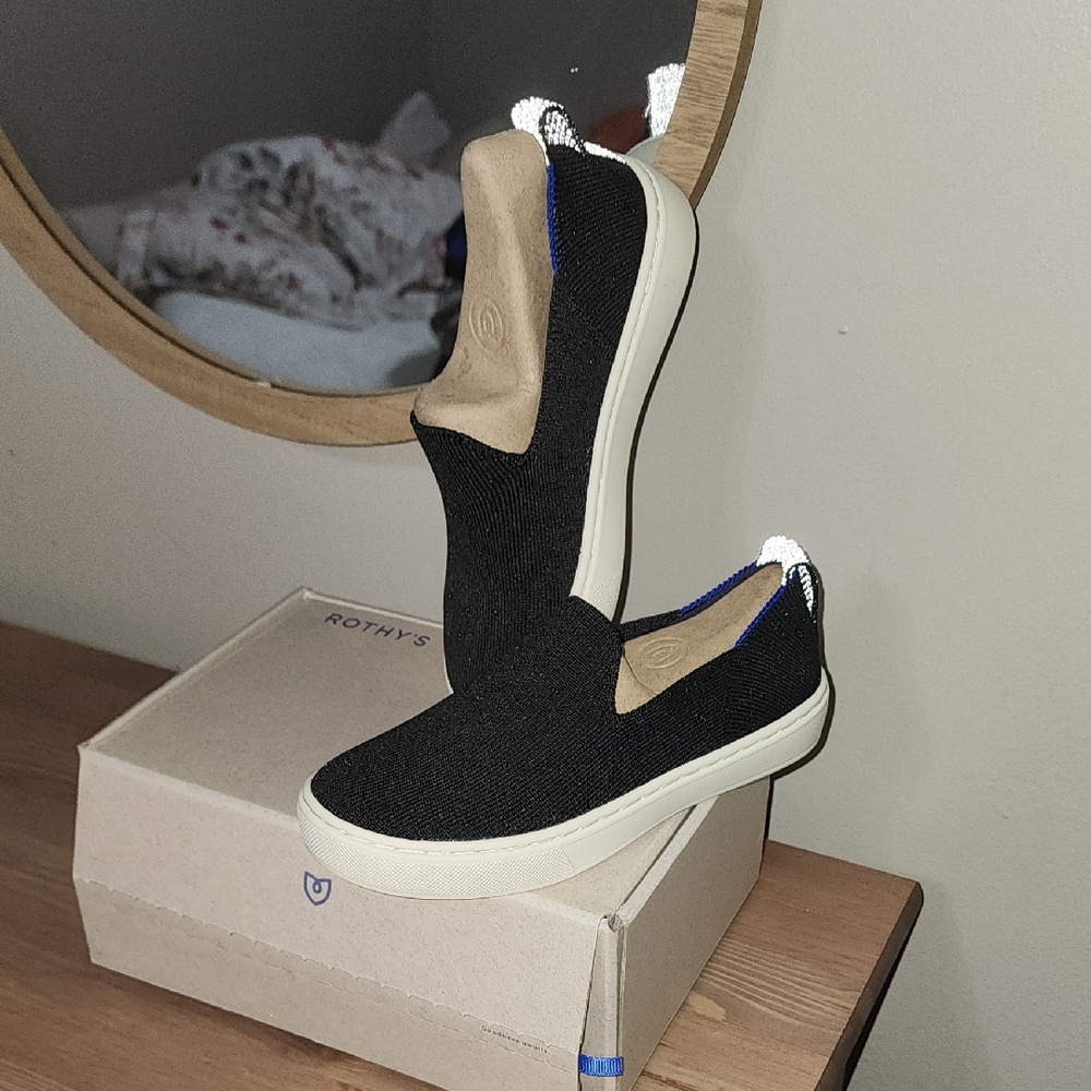 Rothy's Black Sneakers GIRLS 13 Brand New